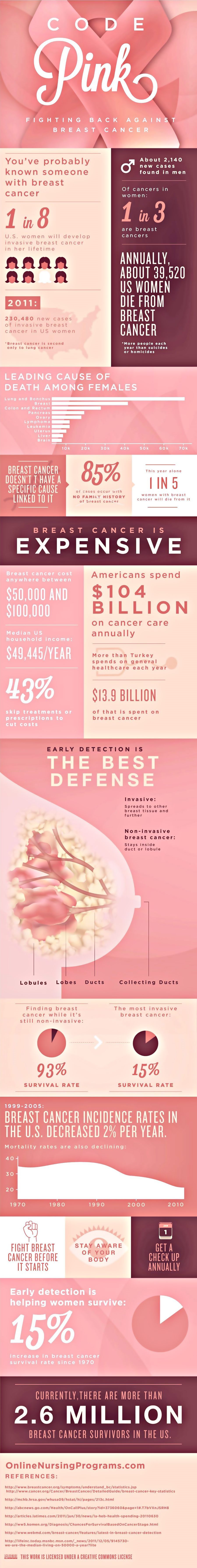 Fighting Back Against Breast Cancer Infographic