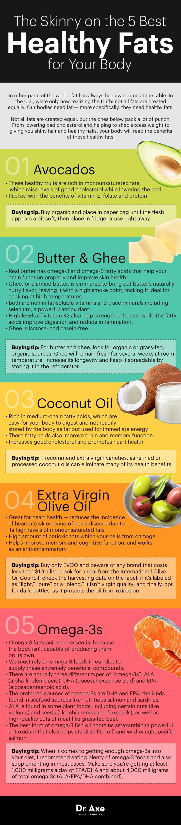 Healthy Fats Infographic