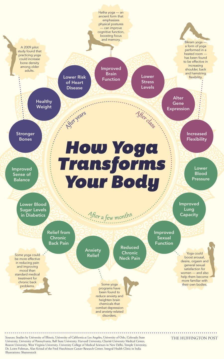 How Yoga Changes Your Body Infographic
