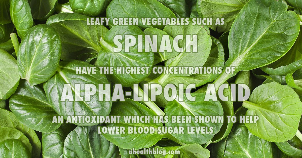 Spinach for diabetes