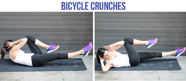bicycle crunches